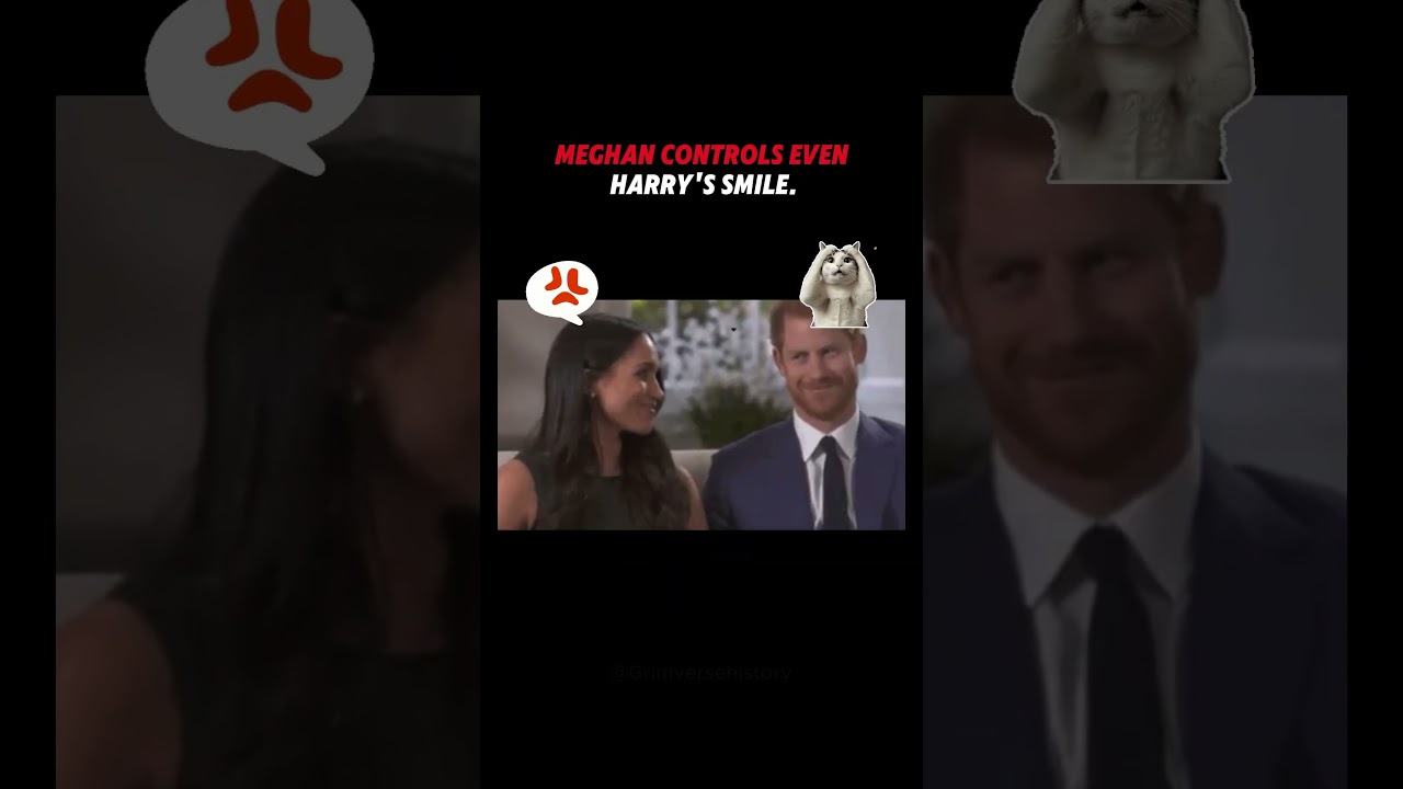 Meghan Seemed to Control Even Harry&rsquo;s Smile 👀😶 #MeghanMarkle #PrinceHarry #royalfamily