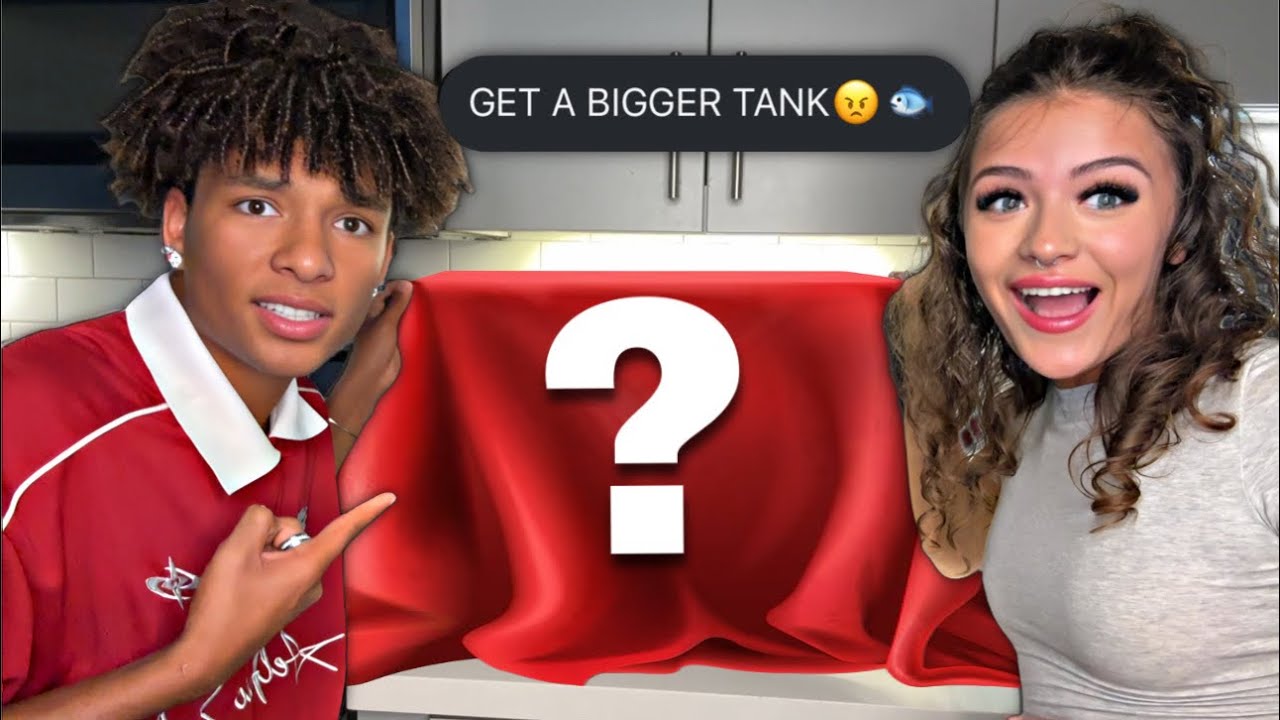 We Listened To The HATE Comments...(New Fish TANK)