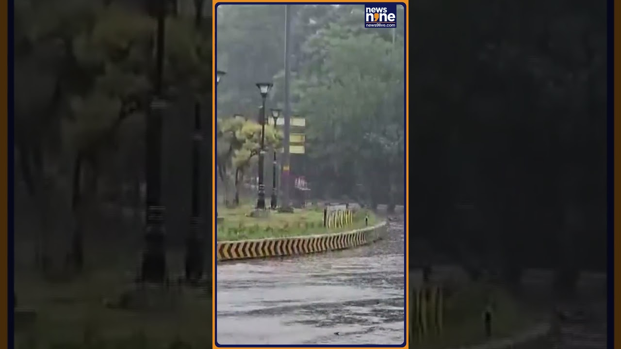 Chandigarh Hit by Sudden Heavy Rainfall | Streets Flooded, Traffic Disrupted | News9