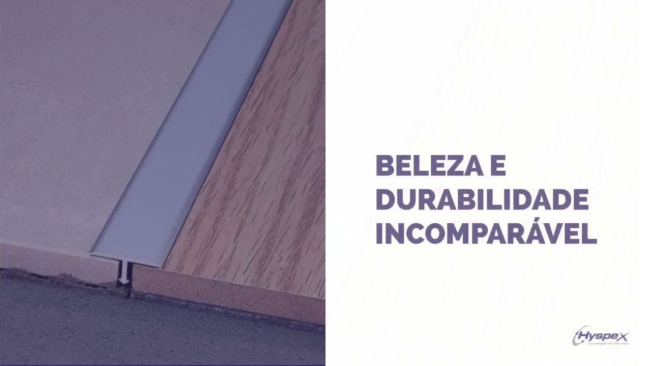 Perfil T Alum&iacute;nio Linha Hyspex