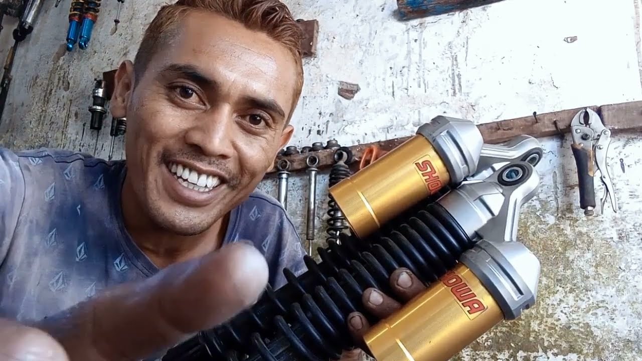 Cara menghilangkan bunyi jeduk shock belakang adv 160
