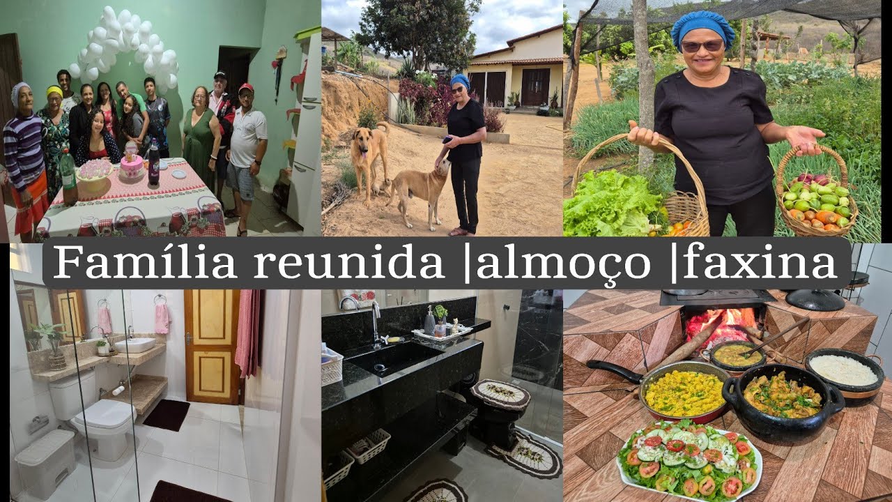 Noite em família na casa do meu irmão |  mãe veio nos visitar| faxina nos banheiros almoço | nasceu🐂