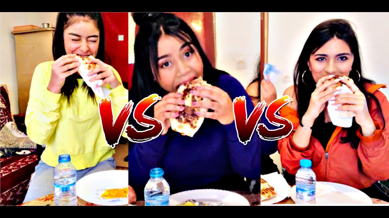 تحدي طاكوس مع صديقاتي اللي ربحات=200dh|tacos challenge 🌯🔥