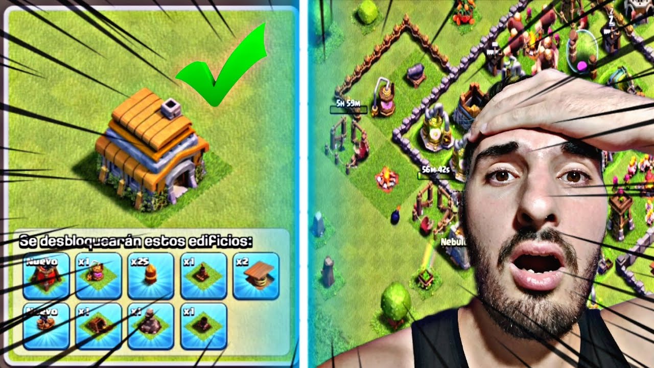CLASH of CLANS nuevo TH 5 + 🚀 mejora SUPER EPICAS que mejoras hare?
