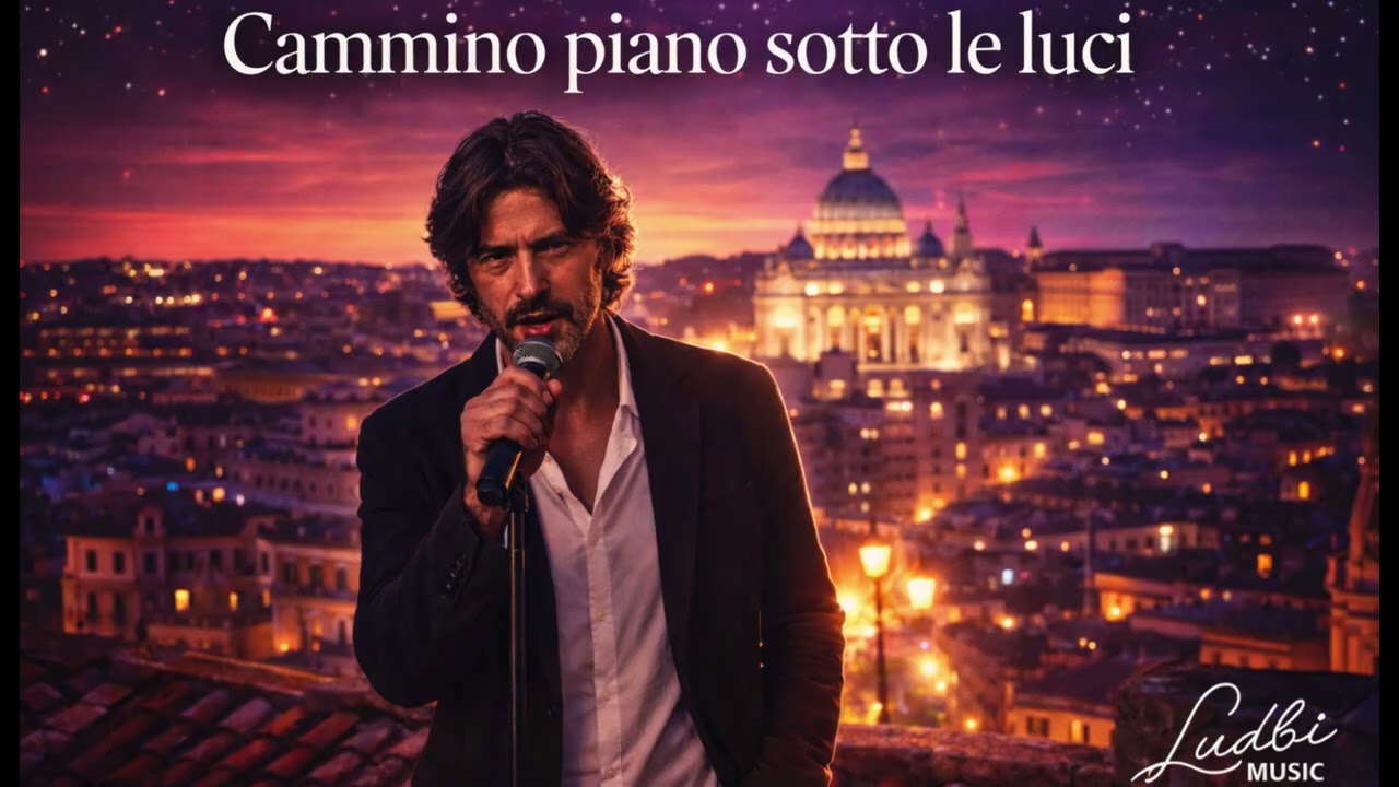 Cammino piano sotto le luci 🌙 | Canzone romantica italiana | Ludbi Music