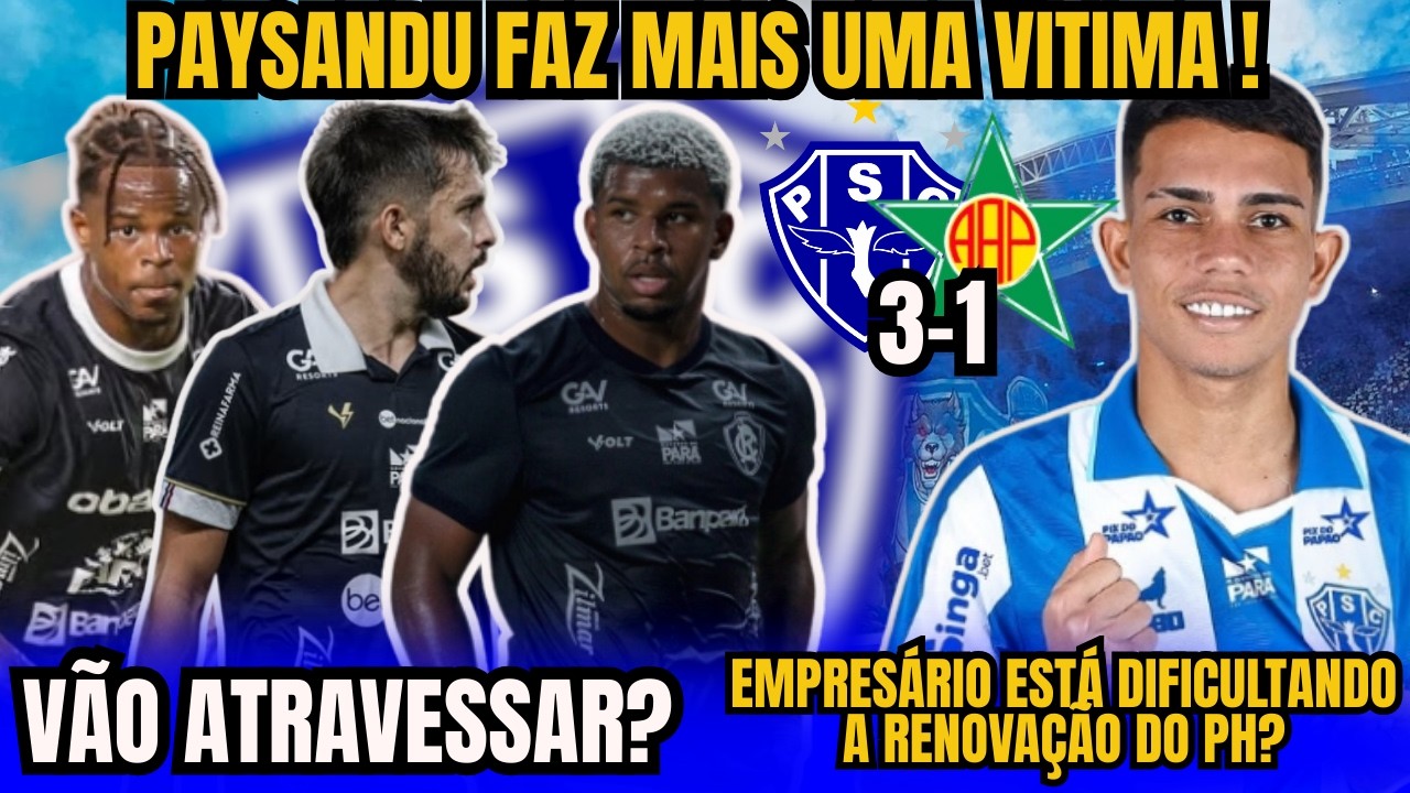3 JOGADORES DO REMO VÃO ATRAVESSAR ? EMPRESÁRIO DE PH DIFICULTANDO A RENOVAÇÃO? #paysandu