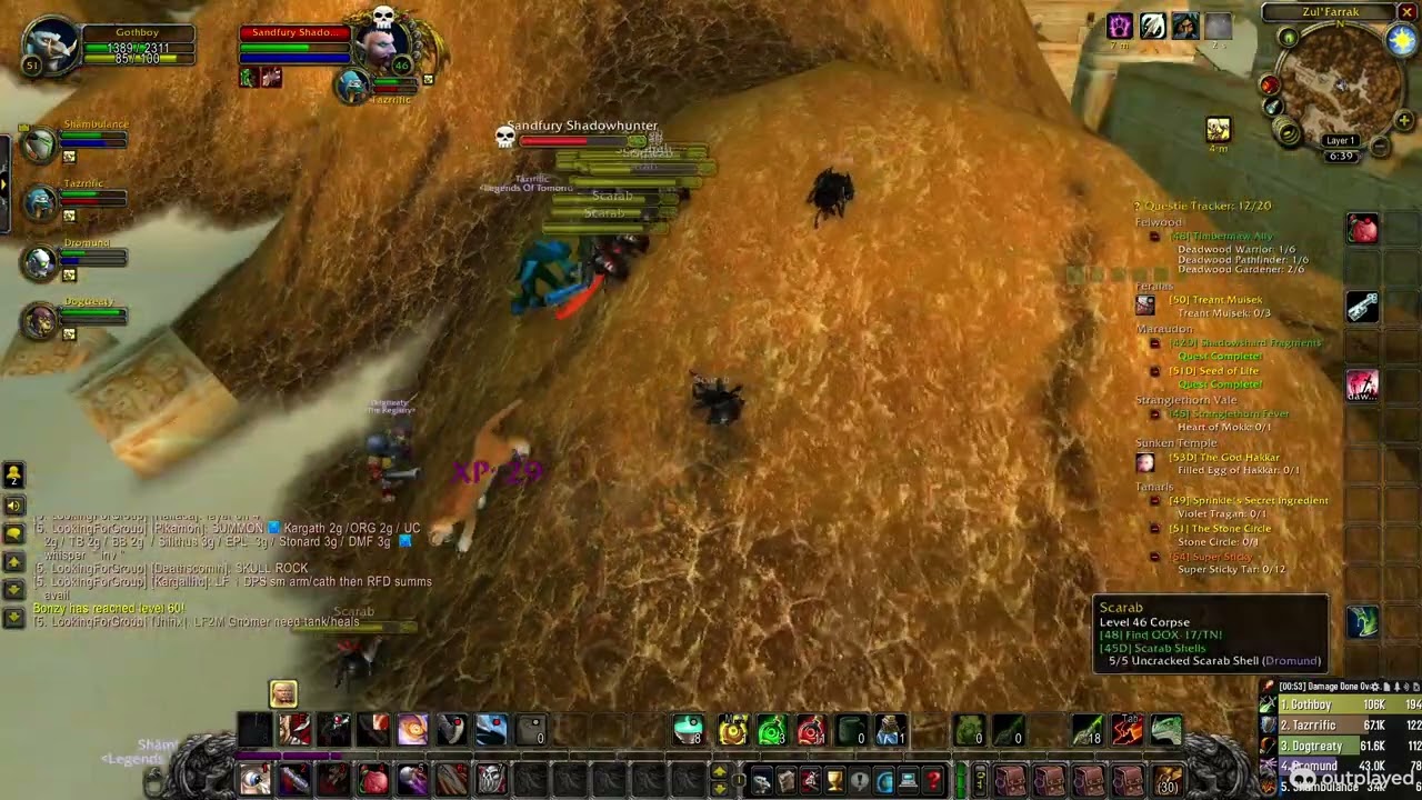 wow classic hardcore deaths zul farrak wipe
