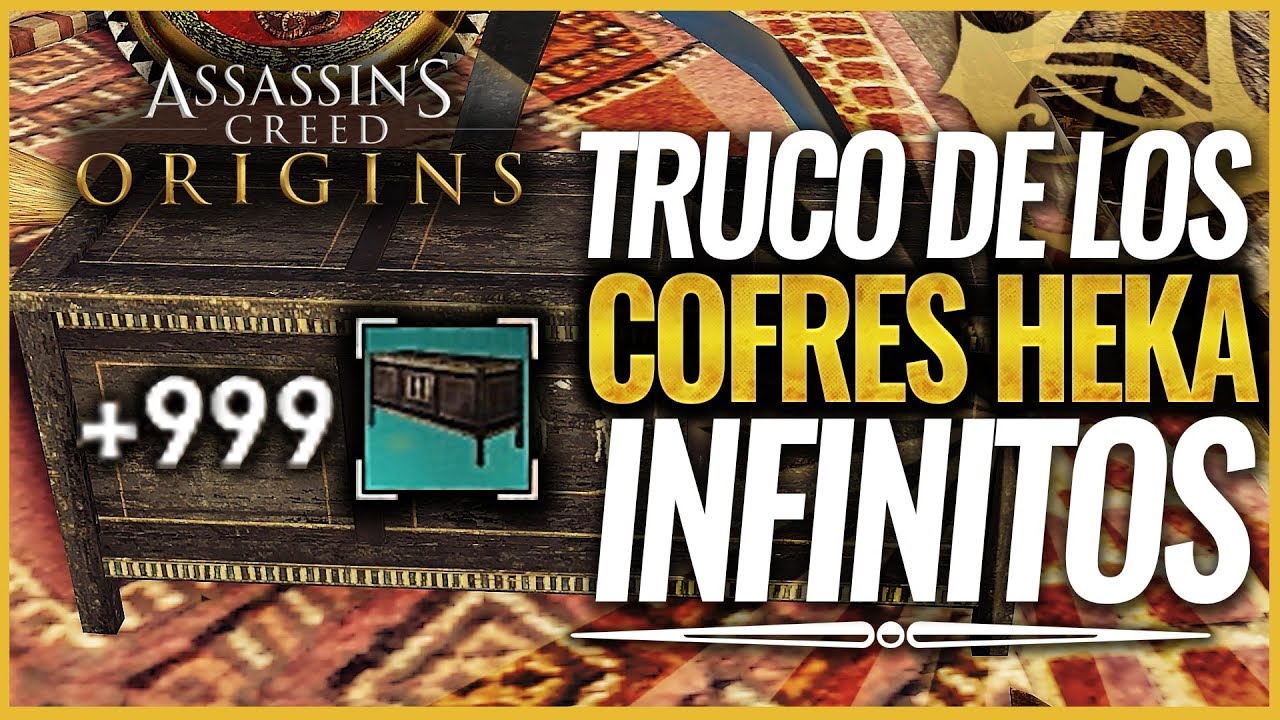 Assassin's Creed Origins | TRUCO Consigue COFRES HEKA INFINITOS / Armas Legendarias (FUNCIONA)