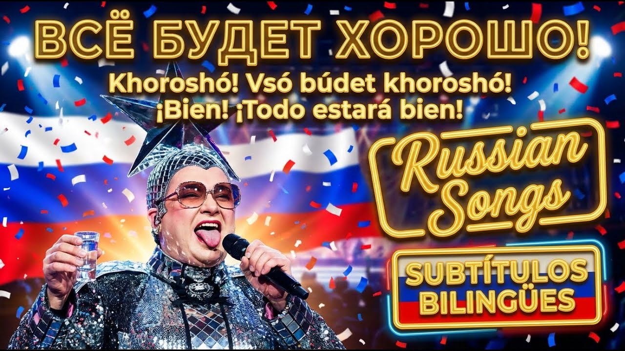 ¿Por qué todos gritan esta canción rusa? 😱 Karaoke en ruso con subtítulos🎶canción rusa más alegre 🍻