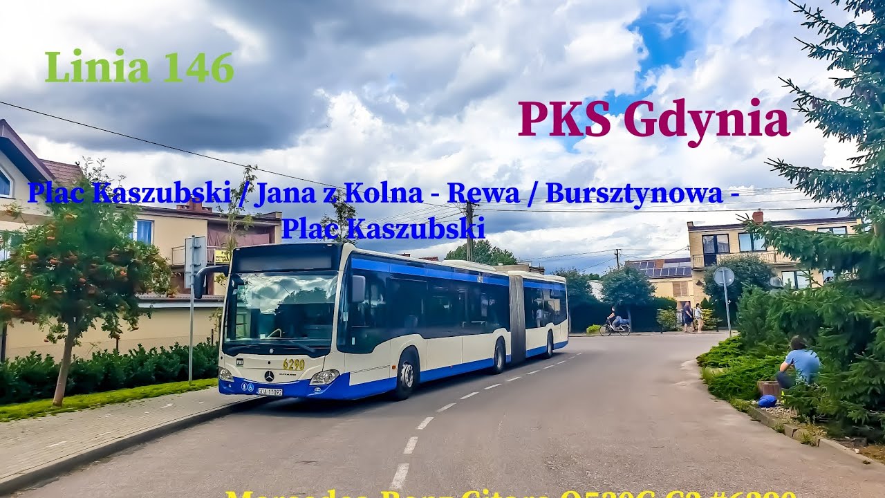 Linia 146 Gdynia Plac Kaszubski  - Rewa / Bursztynowa - Plac Kaszubski MB Citaro O530G C2 #6290