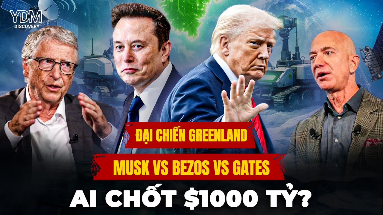 V&igrave; sao Musk, Bezos v&agrave; Gates c&ugrave;ng tranh gi&agrave;nh Greenland? | YouthYDM