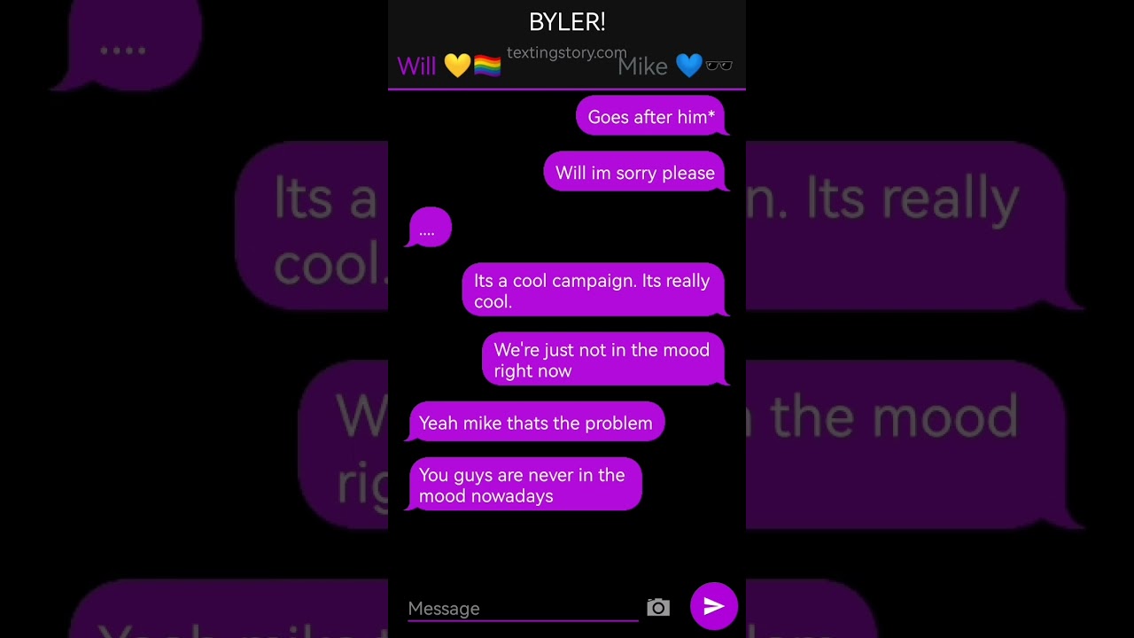 A Start || Byler || My first texting story