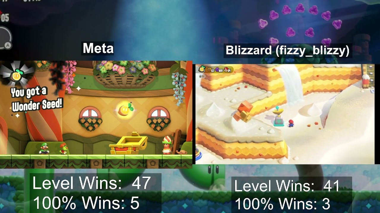 Super Mario Wonder - Blind Race vs. Blizzard Part 6 [Switch]