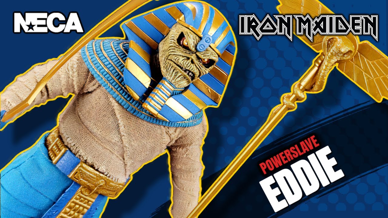 NECA Iron Maiden Powerslave Retro Cloth Pharoah Eddie Figure | Video Review