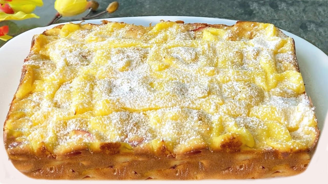 Если у вас дома есть яблоки! Приготовьте этот очень вкусный яблочный пирог, который будет таять во р