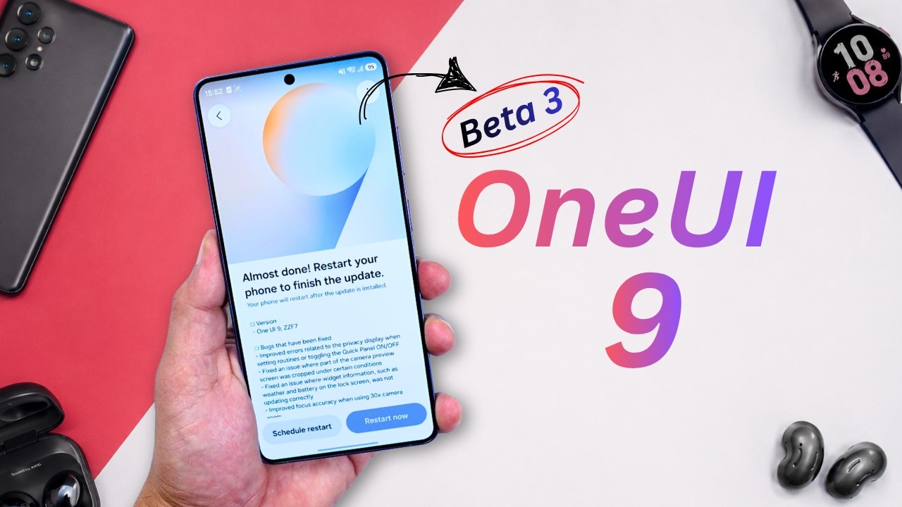 Вышло обновление One UI 9 Beta 3! Только исправление ошибок, никаких новых функций😞