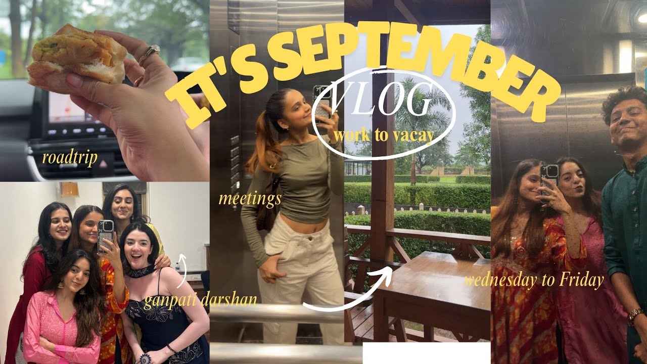 THREE DAYS IN SEPTEMBER// WEEKLY VLOG// ganpati darshan, staycation, meetings