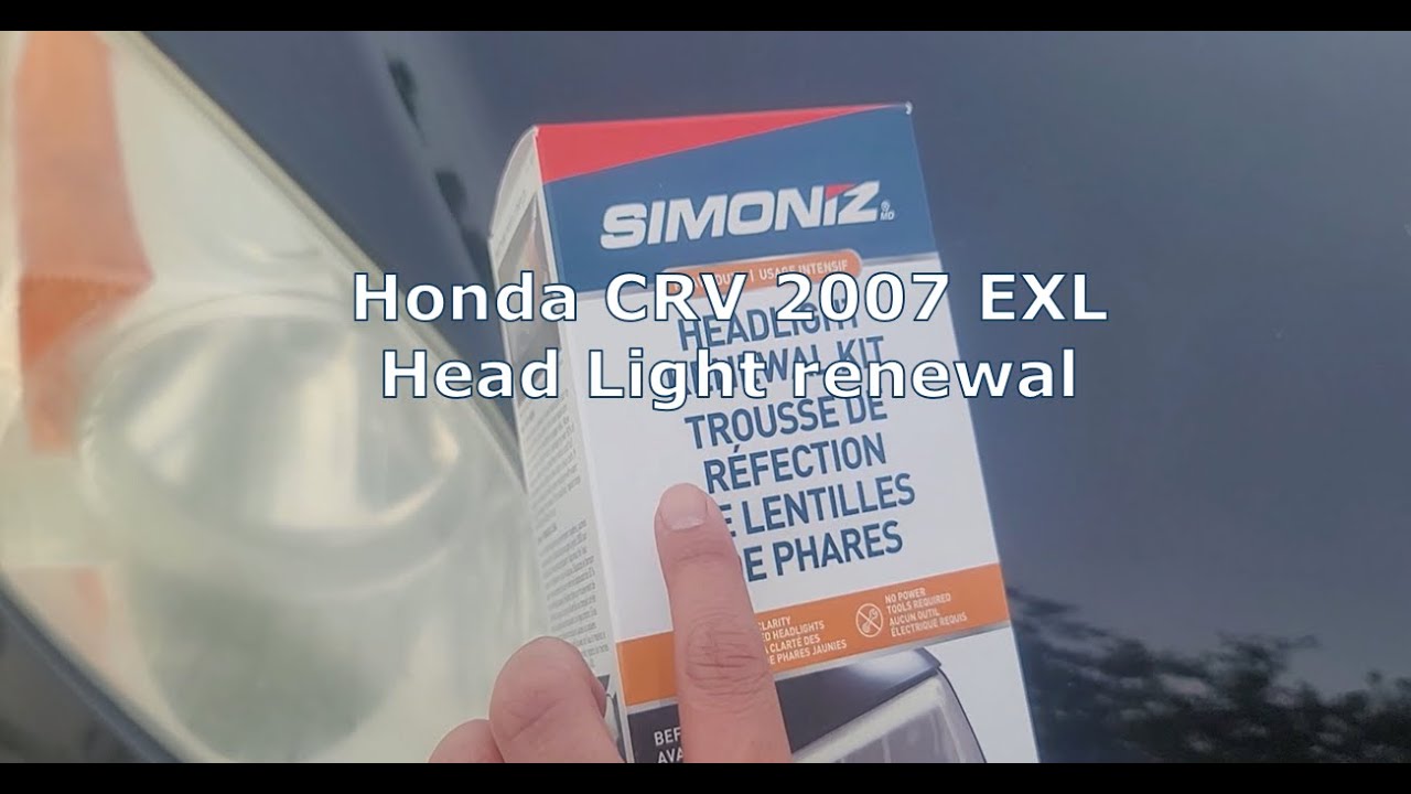 HONDA 2007 CRV SIMONIZ Headlight Renewal Kit
