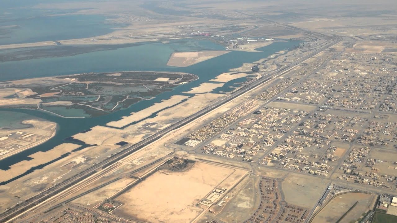 Etihad EY403 BKK-AUH 30Nov2013 landing in Abu Dhabi Int'l Airport seat 51K A6-ETG
