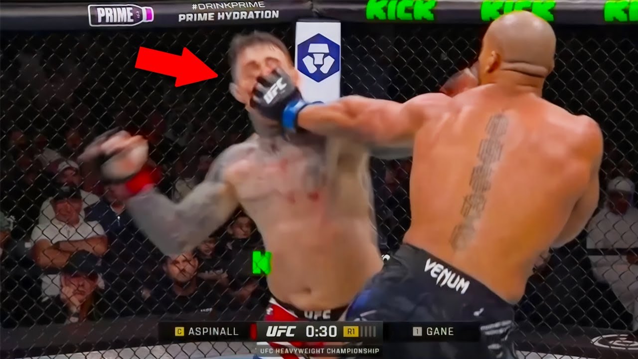 Том Аспинелл против Сирил Гейн. Обзор самого важного боя на UFC 321 (удар в глаз)