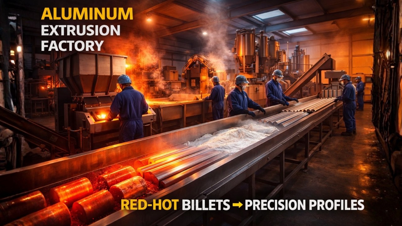 Inside the Aluminum Extrusion Factory: How Red-Hot Billets Become Precision Profiles