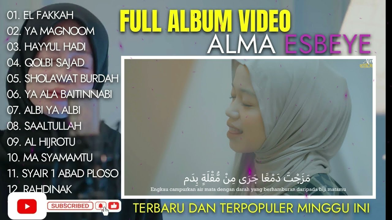 ALMA ESBEYE FULL ALBUM VIDEO TERPOPULER 2024 - PLAYLIST ALMA ESBEYE TERBARU #almaesbeye #gambus