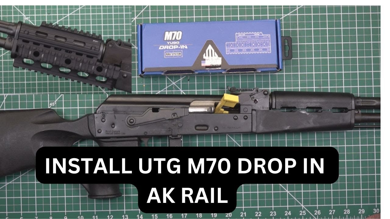 How to install the UTG M70 drop in AK rail