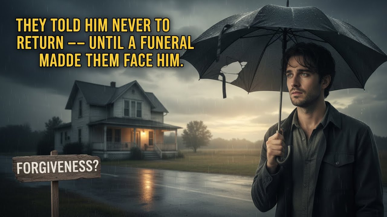 THEY TOLD HIM NEVER TO RETURN — UNTIL A FUNERAL MADE THEM FACE HIM.
