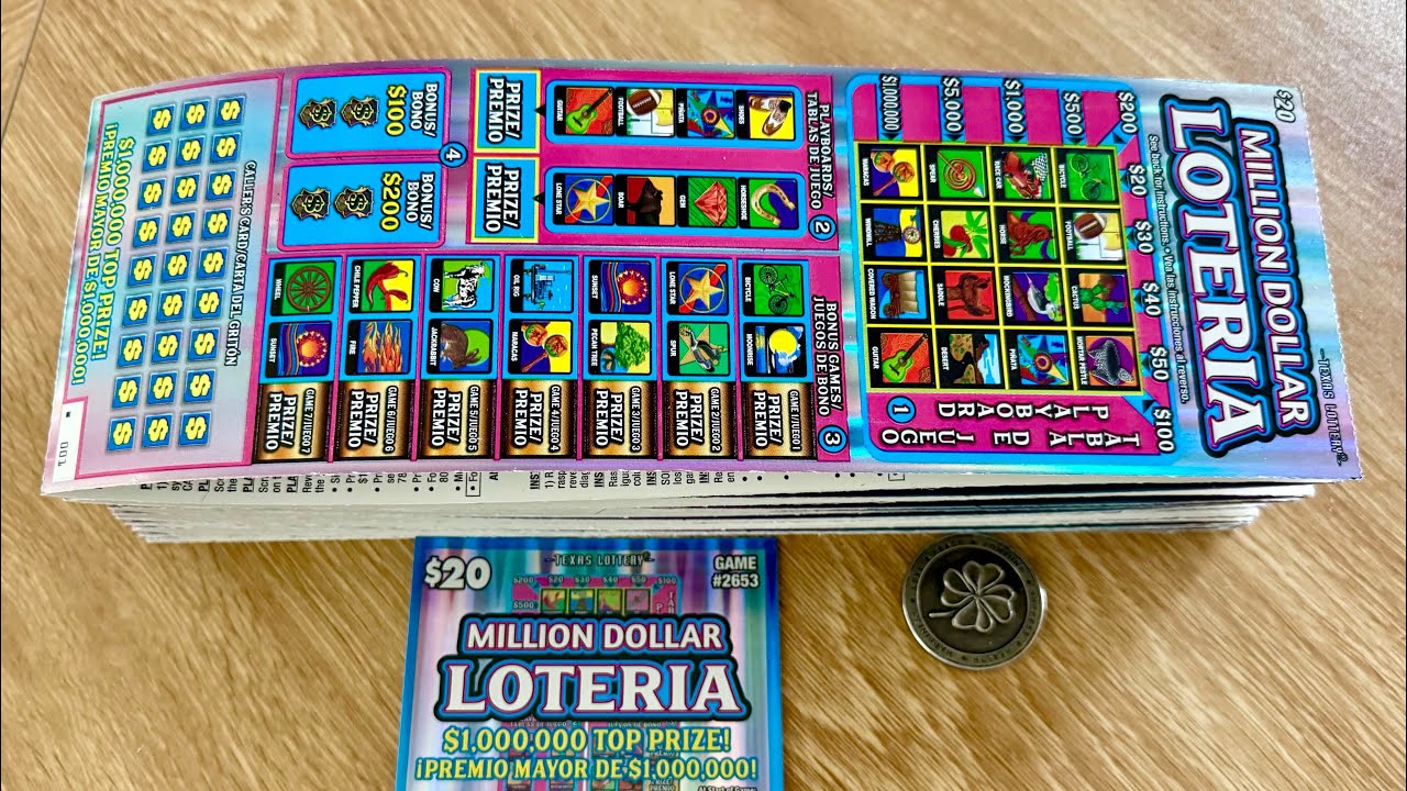 The Full Pack — 25 X $20.00 Million Dollar Loteria tickets Texas