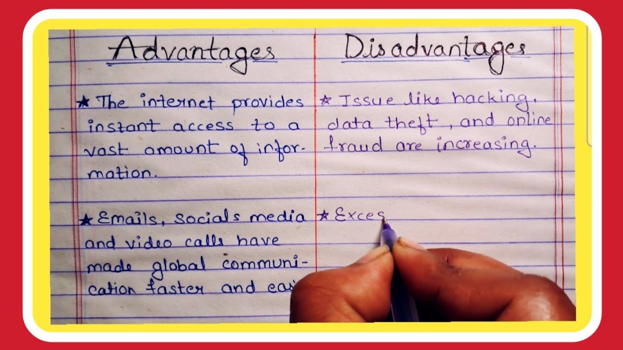 Internet//Advantage And Disadvantages on Internet