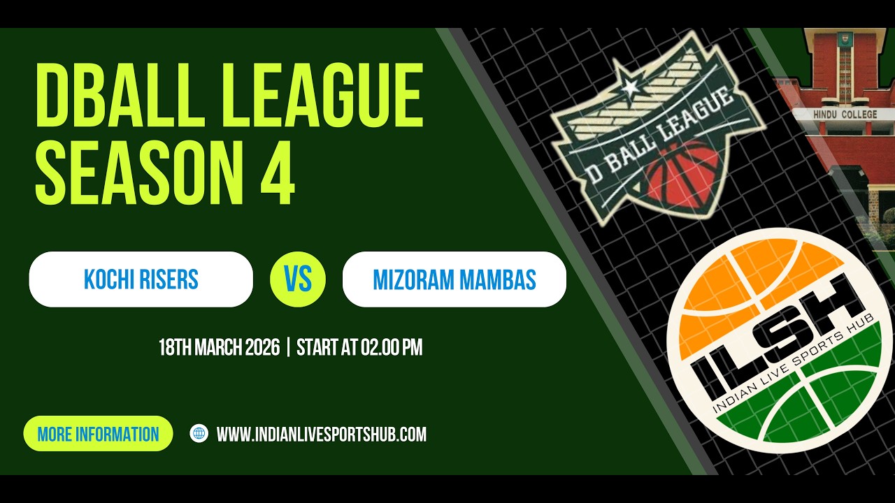 LIVE 🔴 Kochi Risers VS Mizoram Mambas || DBALL LEAGUE SEASON 4