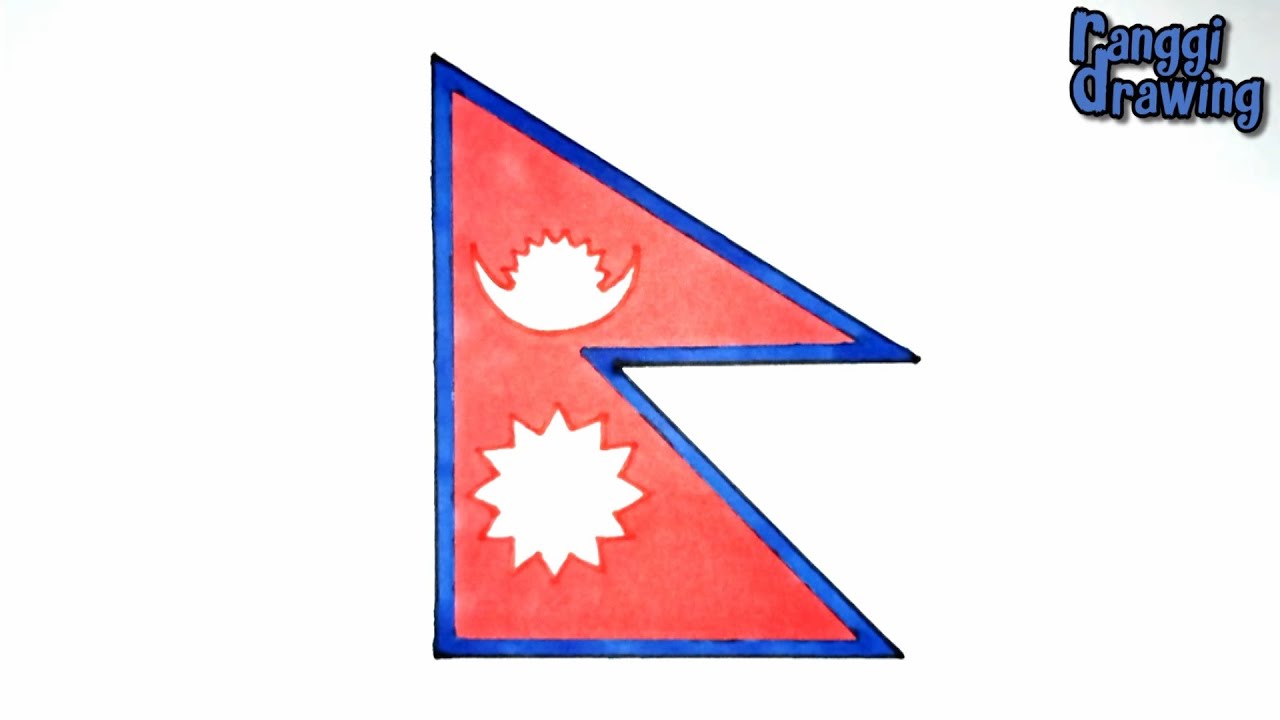 How to Draw The Flag of Nepal