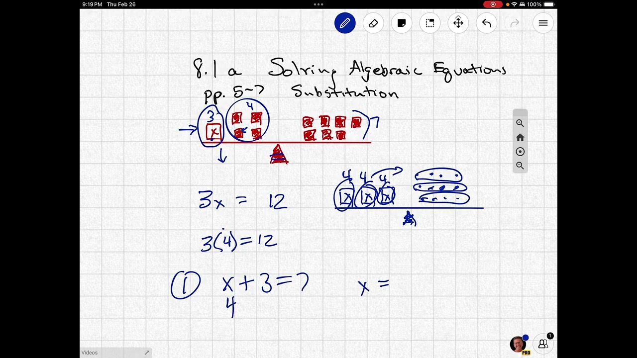 8.1a Solving Algebraic Equations 