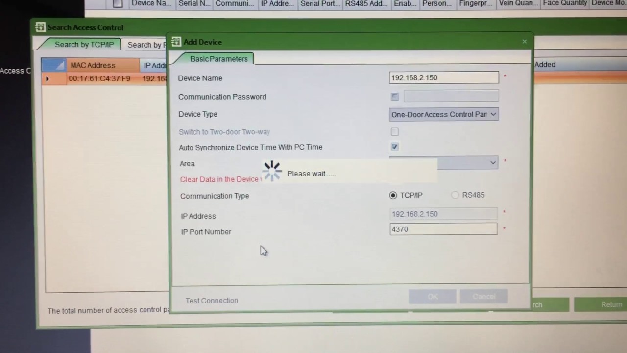 Zkteco communication problem