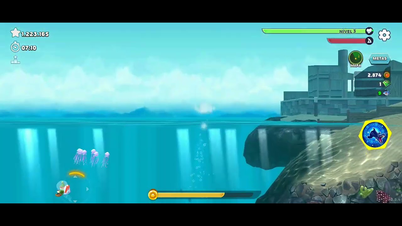 Hungry Shark/ Pegando os peixinhos no fundo do mar 