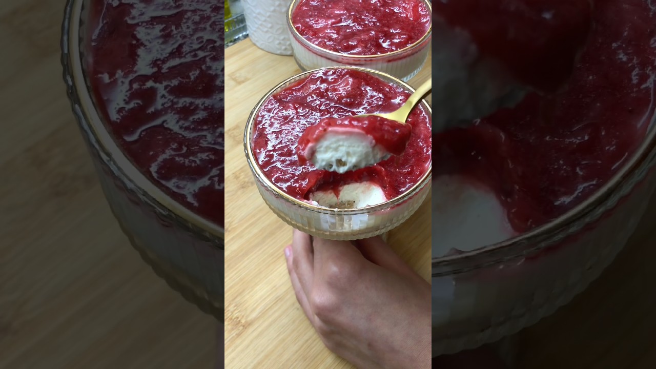 No bake cheesecake - Cheesecake sans cuisson aux fraises #cheesecake #nobakecheesecakz
