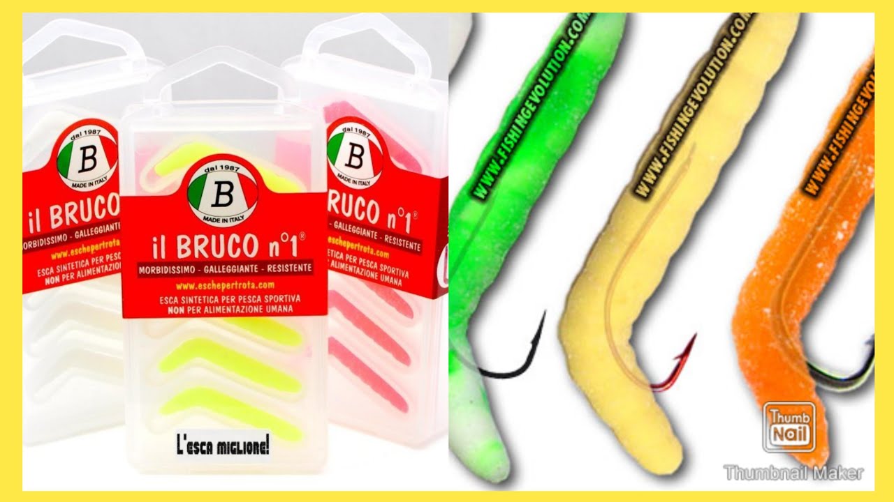 PESCA ALLA TROTA CON ESCHE DI GOMMA IL BRUCO N.1
