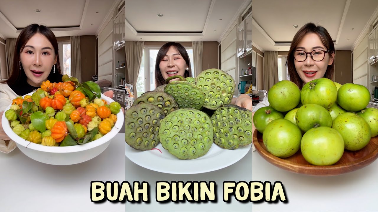 BUAH YANG BANYAK LUBANGNYA TAPI BISA DI MAKAN!! - TIKTOK SIBUNGBUNG REVIEW BUAH UNIK DAN ANEH