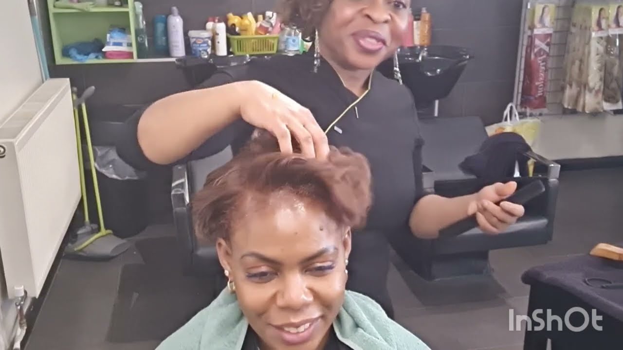 🤩💃🏾💃🏾Her Colour And Skin Is Poppin💃🏾💃🏾🤩#copperhaircolour #permanenthairrcolur #haircut