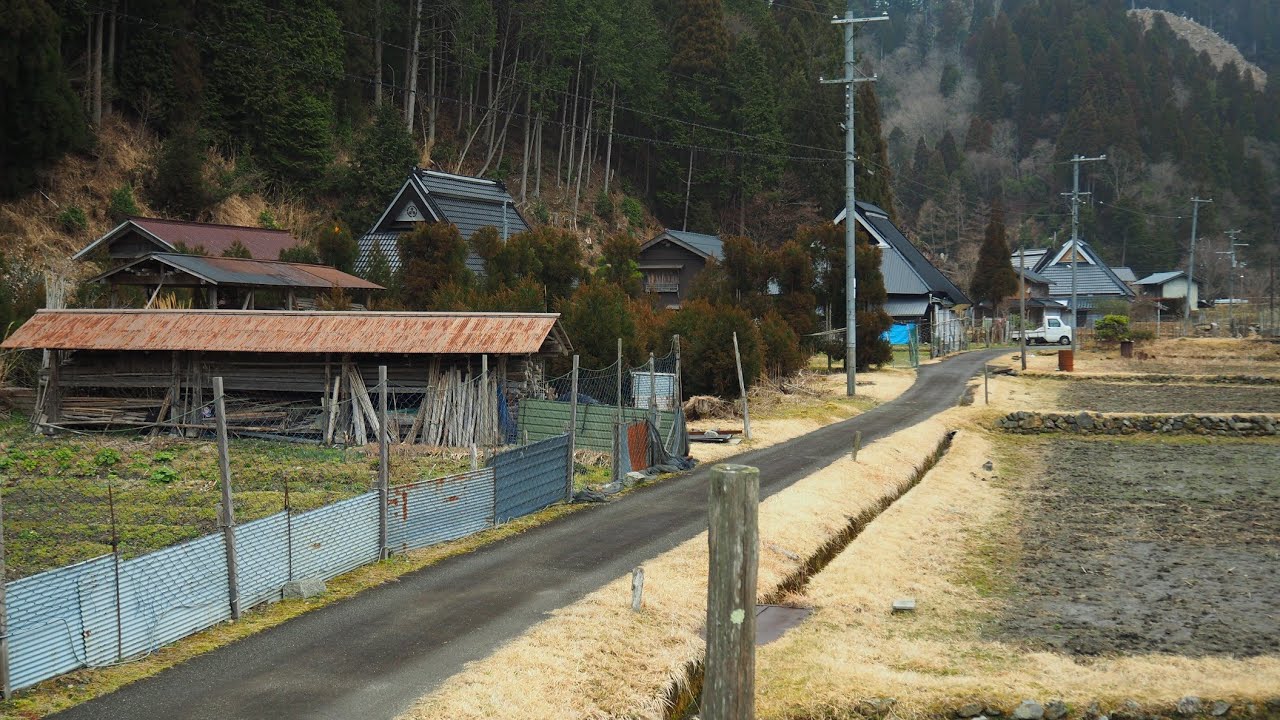 京都大堰川上流の広河原集落【田舎散歩・限界集落】（京都市左京区広河原下之町）Hirogawara, Sakyo-ku, Kyoto Japan