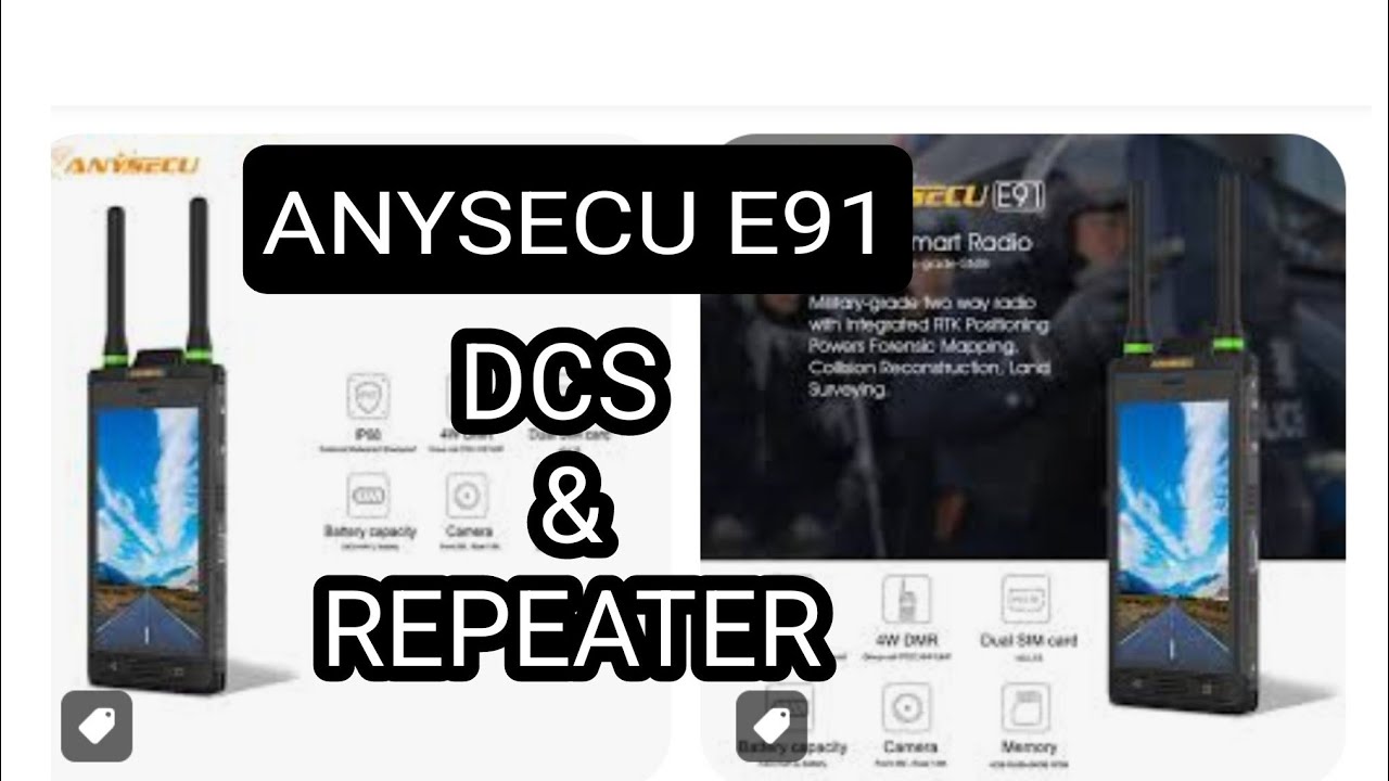 ANYSECU E91  REPEATER SHIFT , DCS TONES & ADD A CHANNEL