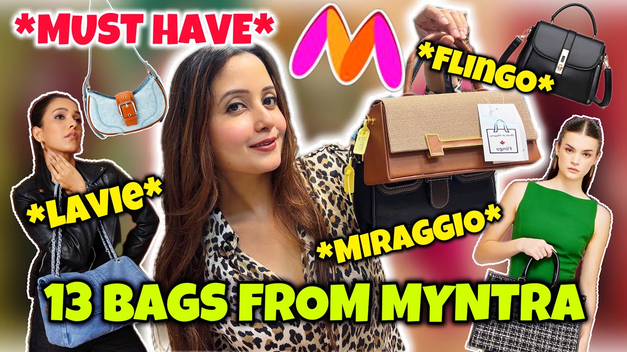 Myntra “HUGE” BAGS HAUL🛍️Hand Bag, Tote Bag, Office Bag, Sling Bag & More || Neha Singh #myntra