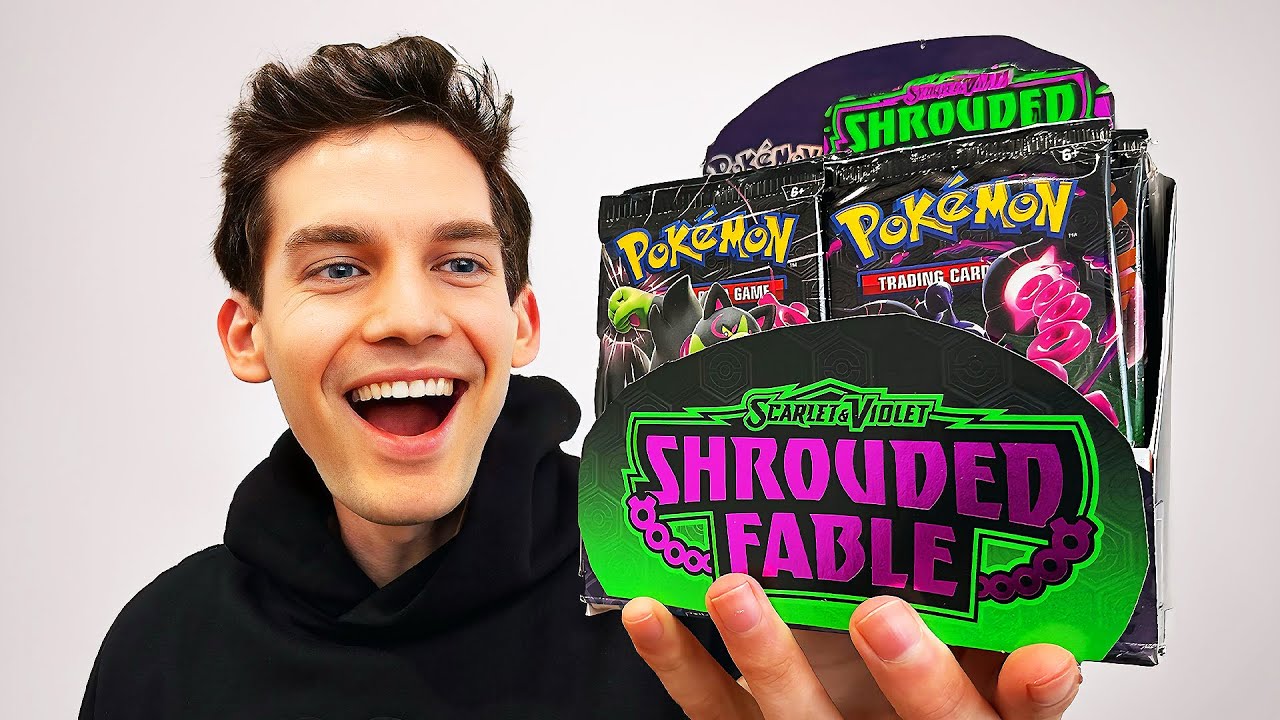 Открытие коробки с бустерами Pokémon Shrouded Fable