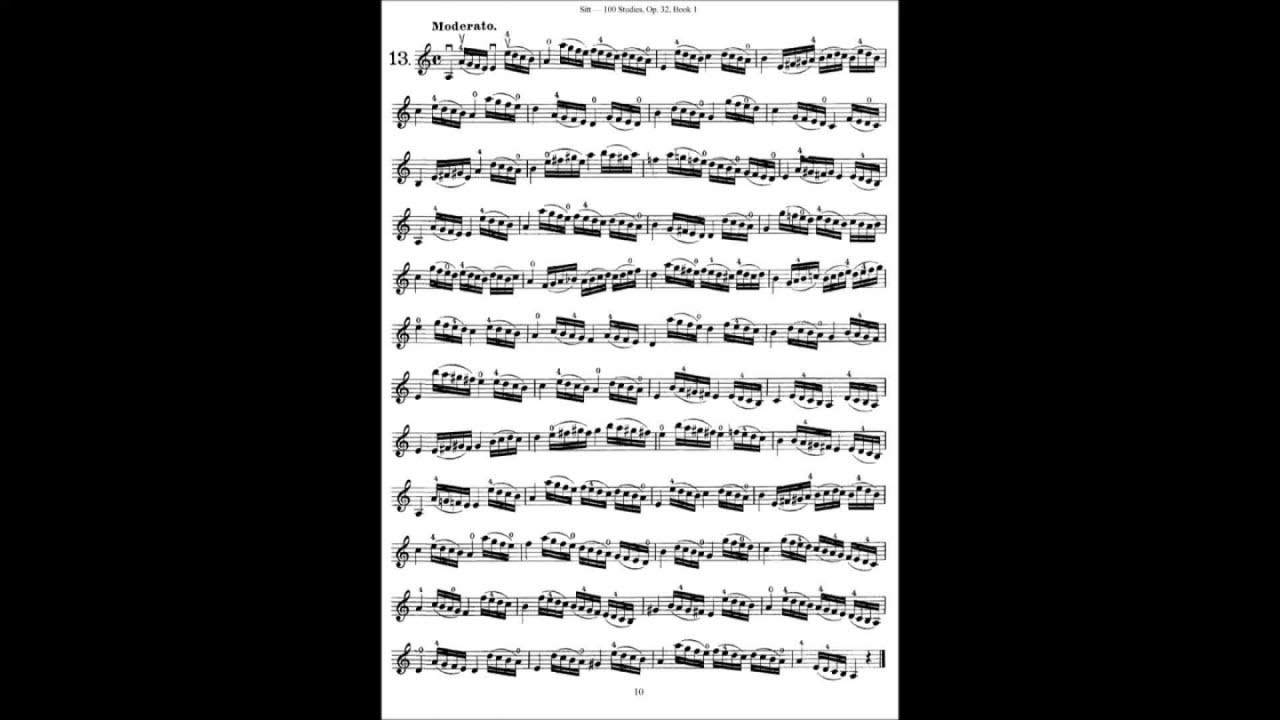 Hans Sitt - Studio n. 13 op. 32 (didattica violino)