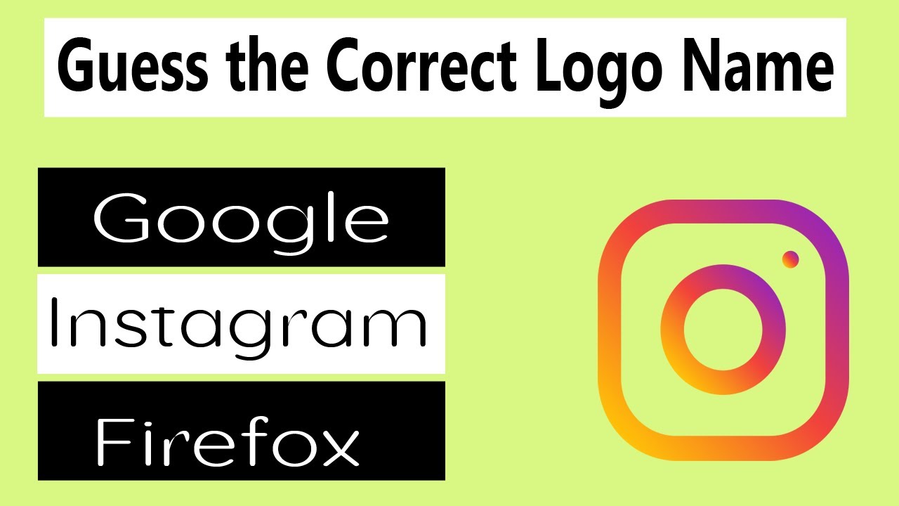 Guess the Correct Logo Name | Guess the Logo Challenge  | Quiz Master | IQ Test