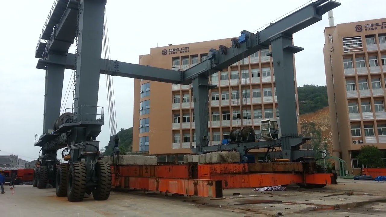 400t轮胎式起重机工厂载荷试验 400t Travel Lift Factory Load Test