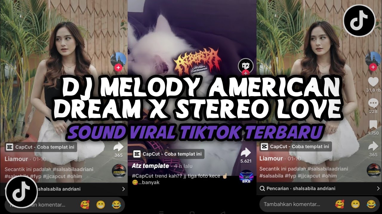 DJ MELODY AMERICAN DREAMS X STEREO LOVE VIRAL TIKTOK TERBARU YANG KALIAN CARI INI 