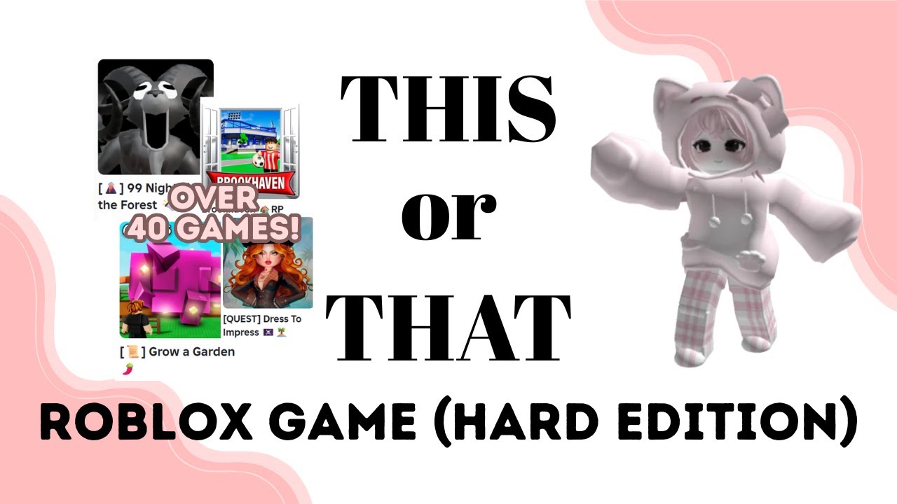 🔥This or That: Roblox Game HARD Edition! | Can You Choose the Toughest One? 💪