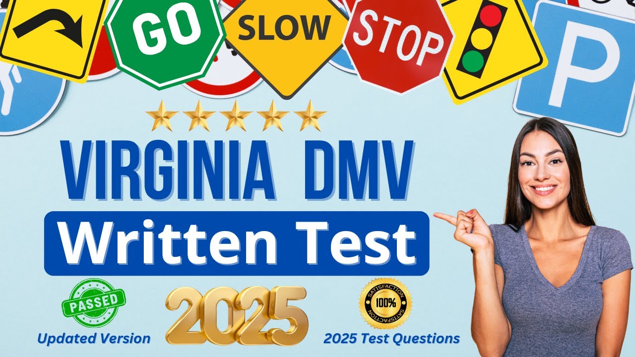 2025 Virginia DMV Written Test - MUST KNOW Questions & Answers to Pass Your Driving Permit Exam