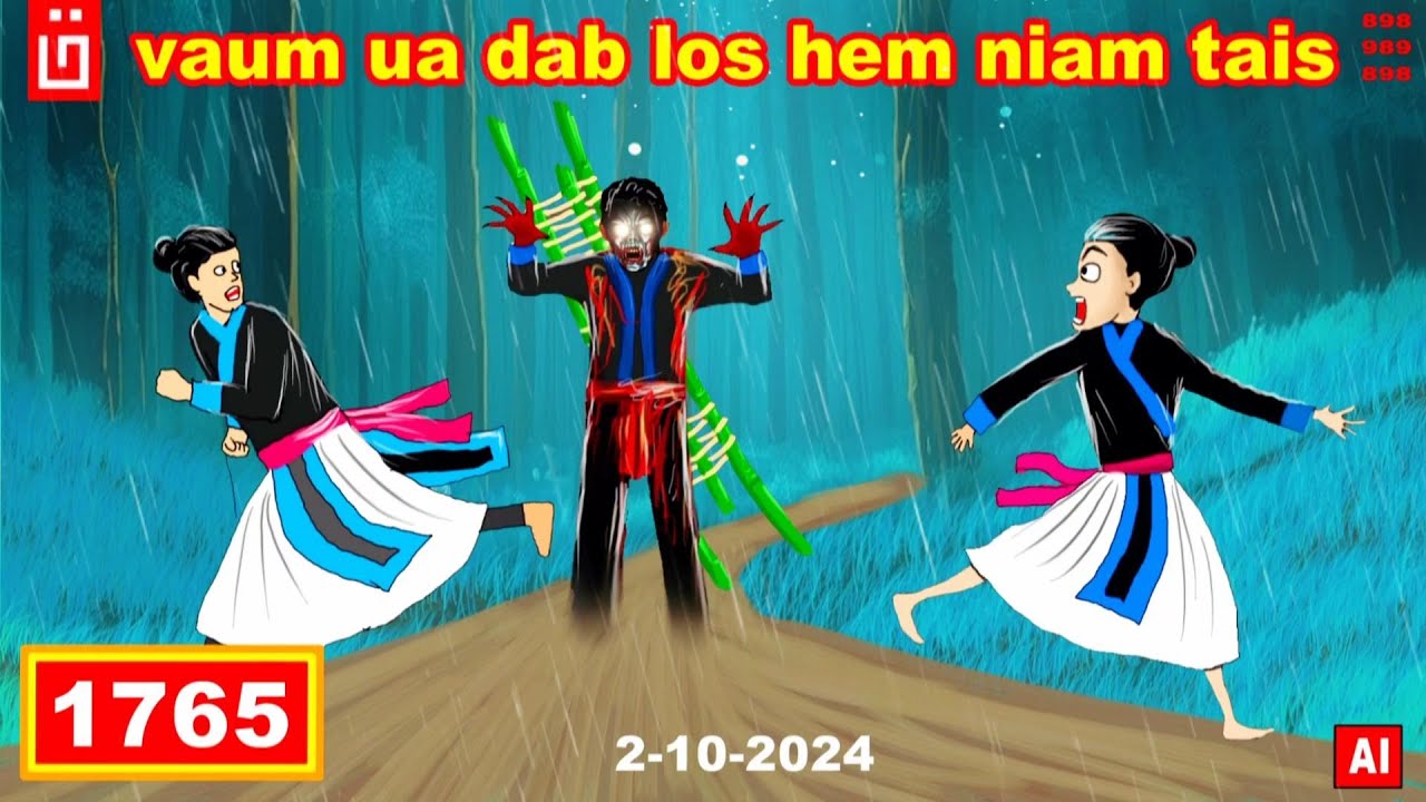 dab hais hmoob - 1765 - 2/10/2024 vauv ua dab los hem niam tais, ลูกเขยมาหลอก, The son-in-low.